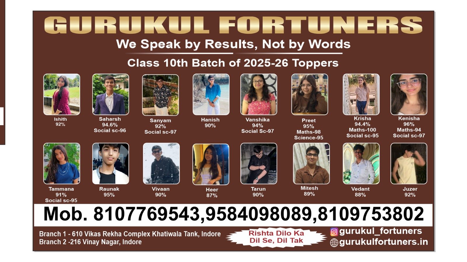 Gurukul Fortuners Students Classroom